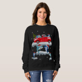 Shark Driving Christmas Tree Red Truck Shark Chris Sweatshirt (Vorne ganz)