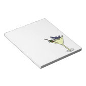 Shark Eating Martini Olive Notizblock (angewinkelt)