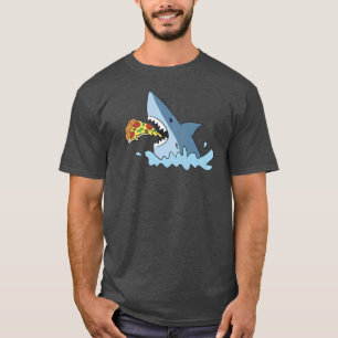 Shark Eating Pizza 1447 T-Shirt