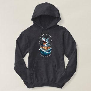 Shark Eating Pizza   Der große weiße Biss Jawsome Hoodie
