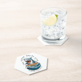 Shark Eating Pizza | Der große weiße Biss Jawsome Untersetzer (Vor Ort)