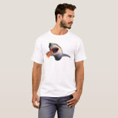 Shark Eating Pizza Shark Lovers Funny Gifts T-Shirt (Vorne ganz)