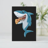 Shark Ess Pizza Shark Lovers Pizza Lovers Dankeskarte (Stehend Vorderseite)