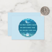 Shark Fact Mitteilungskarte (Vorderseite/Rückseite Beispiel)