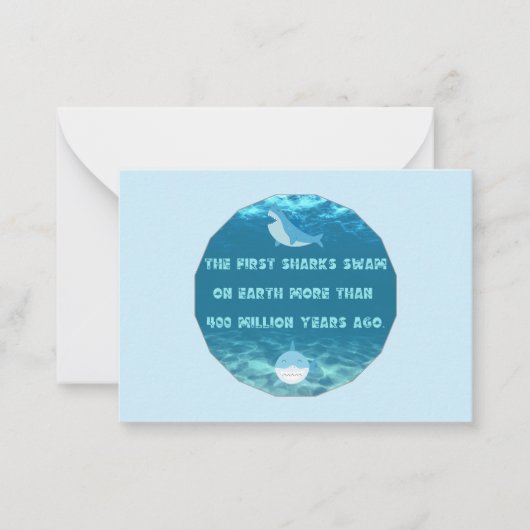 Shark Fact Mitteilungskarte (Vorderseite)
