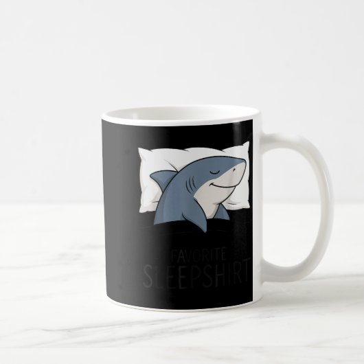 Shark Favorite Sleepshirt Sleeng Pajamas Boys Girl Kaffeetasse (Rechts)