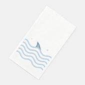 Shark Fin Baby Showpapier Napkins Serviette (Ecke)