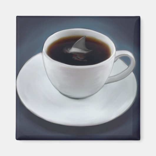 Shark Fin Coffee Magnet (Vorne)