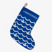 Shark Fin Weihnachten Strumpf Kleiner Weihnachtsstrumpf (Vorderansicht (hängend))