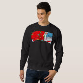 Shark Fish Christmas Lights Santa Merry Sharkmas Sweatshirt (Vorne ganz)