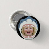 Shark Food Your Photo Eaten By Sharks Button (Vorne & Hinten)