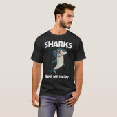 Shark For Men Women White Shark 1 T-Shirt (Vorne ganz)