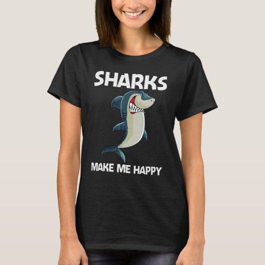 Shark For Men Women White Shark 1 T-Shirt (Vorderseite)