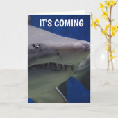 SHARK FOTOGRAFIE FUNNY BIRTHDAY CARD KARTE (Gelbe Blume)