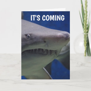 SHARK FOTOGRAFIE FUNNY BIRTHDAY CARD KARTE