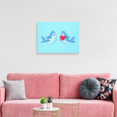 Shark Friends Kawaii Artwork Kids Room Leinwanddruck (Insitu (Wohnzimmer))