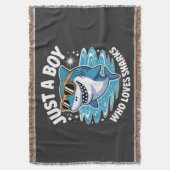 Shark Funny Quote Decke (Vorderseite Vertikal)