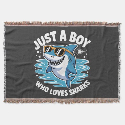 Shark Funny Quote Decke (Vorderseite)