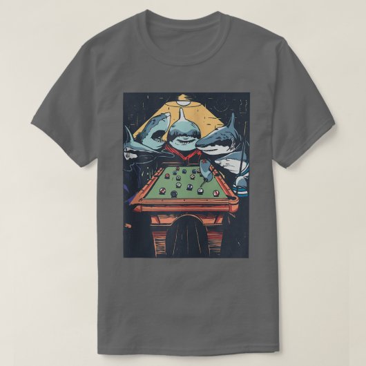 Shark Funny TeamFunny Gift Zip T-Shirt (Design vorne)