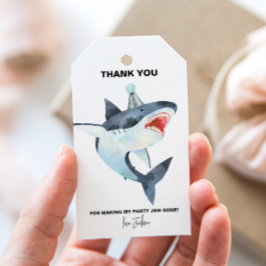 Shark-Gastgeschenk-Tags Geschenkanhänger