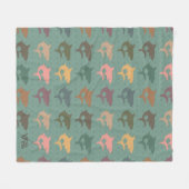 Shark Gift Blanket Vintager Hai Lover Throw Fleecedecke (Vorderseite (Horizontal))