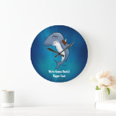 Shark Gonna braucht eine größere Coat Große Wanduhr (Zuhause)