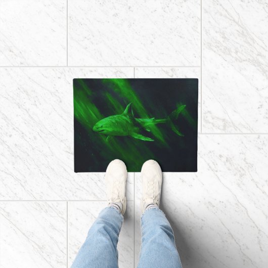 Shark Green 18 x 24 Fußmatte (Indoor)