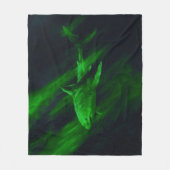 Shark Green 50 x 60 Fleece Blanket (Vorderseite)