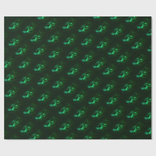 Shark Green Geschenkpapier (Flach)