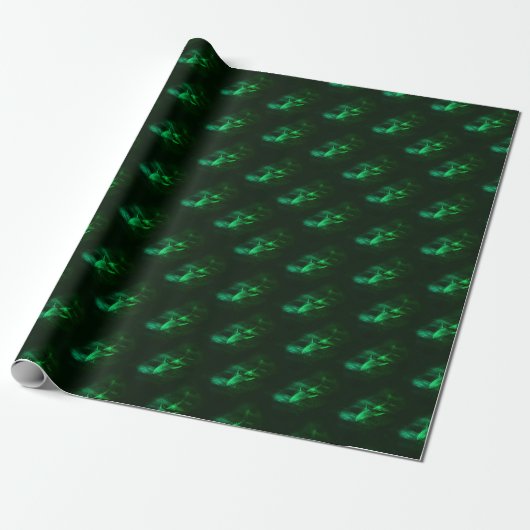 Shark Green Geschenkpapier (Ungerollt)
