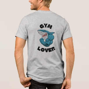Shark-Gym-Enthusiast Tri-Blend Shirt