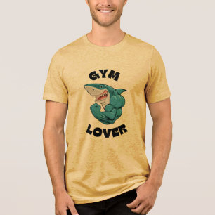 Shark Gym Liebhaber Tri-Blend Shirt