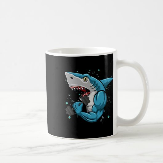 Shark Gym Powerlift Weightlift-Bodybuilding Kaffeetasse (Rechts)