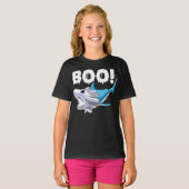 shark halloween  boo ghost shark gift boys mens T-Shirt (Vorne ganz)