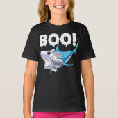 shark halloween boo ghost shark gift boys mens T-Shirt (Vorderseite)