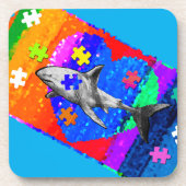 Shark Hard Getränkeuntersetzer (Vorderseite)