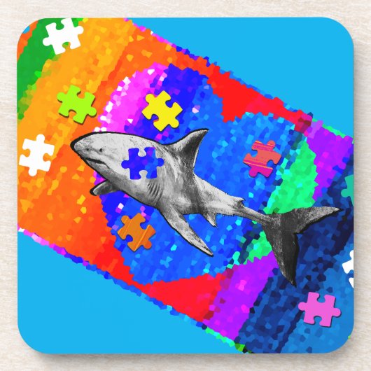 Shark Hard Getränkeuntersetzer (Vorderseite)