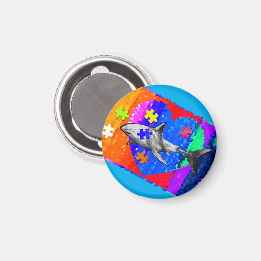 Shark Hard Magnet (Vorderseite/Rückseite)