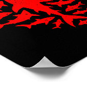 Shark Heart Ocean Funny Valentines Day Men Women K Poster (Ecke)