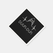 Shark Heartbeat Funny Shark | Haifische Serviette (Ecke)