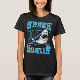 Shark Hunter Funny Bester Salzwasserhai Angeln T-Shirt