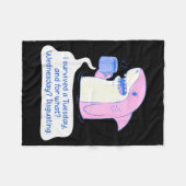 Shark I Survived A Tuesday And For What Wednesday  Fleecedecke (Vorderseite (Horizontal))