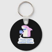 Shark I Survived A Tuesday And For What Wednesday  Schlüsselanhänger (Vorderseite)