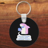 Shark I Survived A Tuesday And For What Wednesday Schlüsselanhänger (Vorderseite)