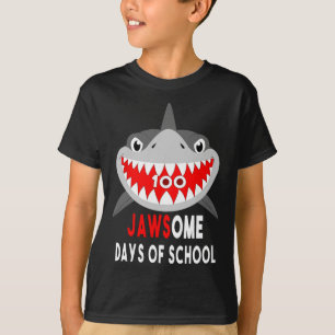 Shark Jawesome 100 Tage Schule Süßes Lustiges Gesc T-Shirt