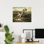 Shark - John Singleton Copley Fine Art Poster (Heimbüro)