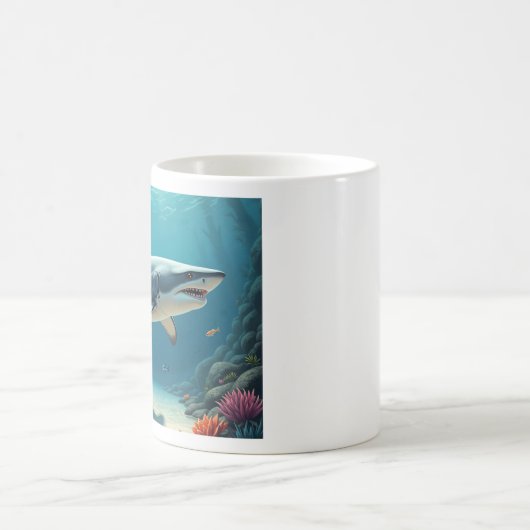 Shark Keramik Kaffee Tasse (Mittel)