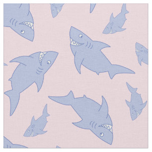 Shark Kid Baby Kinderzimmer Decke Niedlich rosa Stoff