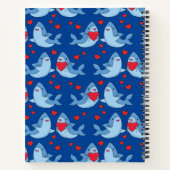 Shark Kid's Niedliches Kawaii-Notebook Notizblock (Rückseite)