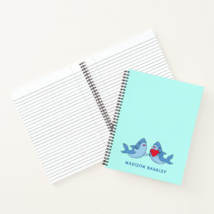 Shark Kid's Niedliches Kawaii-Notebook Notizblock
